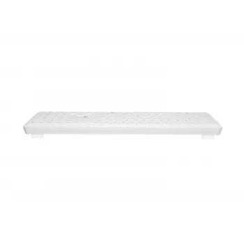 NATEC Tang US ασύρματο πληκτρολόγιο Bluetooth + 2,4 GHz Silent Slim, λευκό