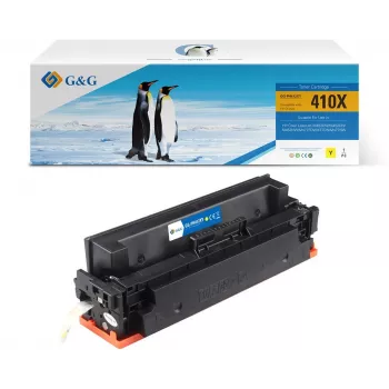 G&G XL δοχείο τόνερ συμβατό με HP 410X/CF412X, κίτρινο, 5.000 σελίδες (14354)