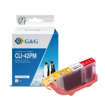 G&G συμβατό δοχείο μελάνης για Canon CLI-42PM ανοιχτό ματζέντα (10283)