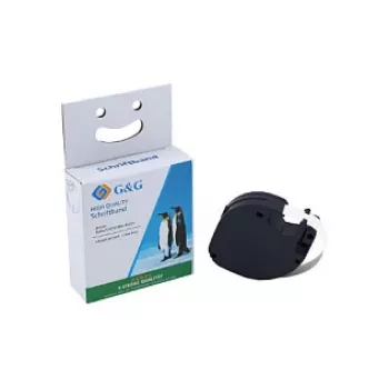 G&G BM-D-G-91221 Κασέτα ταινίας ετικετών 12mm x 4m Λευκό/Μαύρο για DYMO