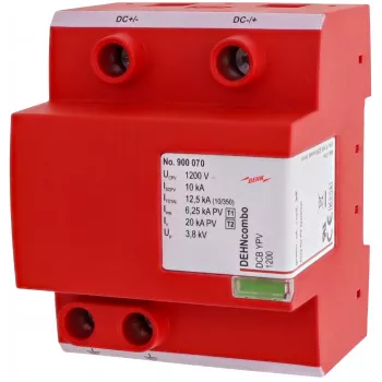 DEHN DCB YPV 1200 Συνδυασμένος αλεξικέραυνος και απαγωγός υπέρτασης για φωτοβολταϊκές εγκαταστάσεις (900070)