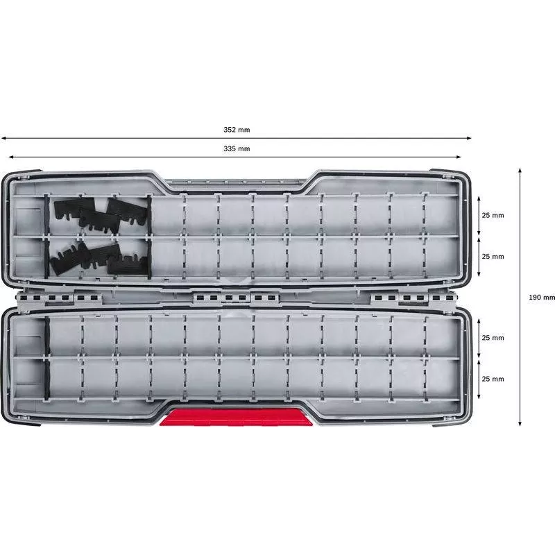Bosch Accessories 2607011826 Ενδιάμεσο κουτί για σύστημα L-BOXX (Ανθρακί)