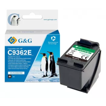 G&G Συμβατό δοχείο μελανιού HP 336 XL Μαύρο (C9362EE) - 19908