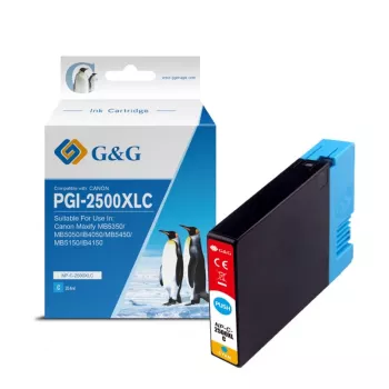 G&G συμβατό cyan μελάνι για Canon PGI-2500XLC (09858)