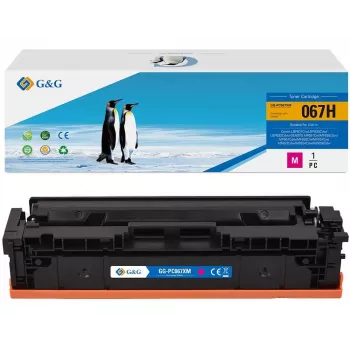 G&G XL Κασέτα τόνερ συμβατή με Canon 067H Magenta (21619)