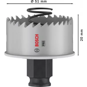 Bosch Progressor για ξύλο και μέταλλο 51 mm ποτηροτρύπανο κοβαλτίου 2608594455