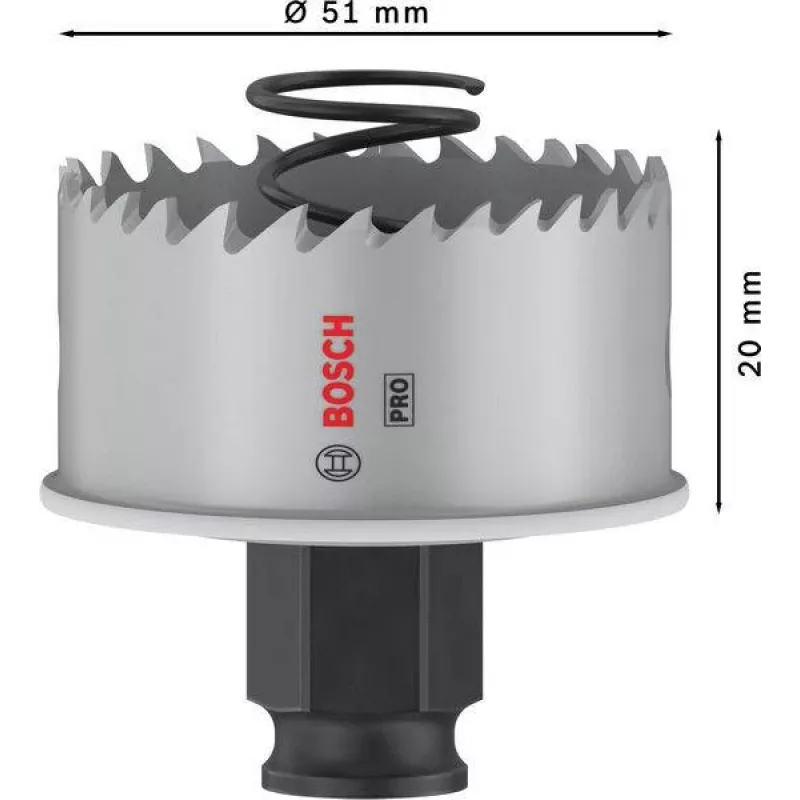 Bosch Progressor για ξύλο και μέταλλο 51 mm ποτηροτρύπανο κοβαλτίου 2608594455