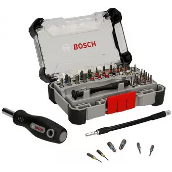 Bosch σετ μυτών κατσαβιδιού ακριβείας Display, 5 σετ με 33 τεμάχια (165 συνολικά), χάλυβας S2, εξάγωνο 1/4 inch, μύτες PH/PZ/S/H/T, μαγνητικός υποδοχέας, βάση πώλησης 2607002837,0