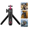 ULANZI MT-55 4-in-1 μίνι τρίποδο selfie stick λαβή κλιπ σακιδίου με σφαιρική κεφαλή, βίδα 1/4 ίντσας, βάση κινητού 60-85mm, κράμα αλουμινίου, μαύρο