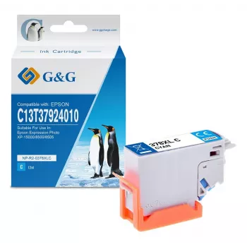 G&G XL κίτρινο μελάνι συμβατό με Epson 378XL (C13T37944010) – υψηλής απόδοσης 830 σελίδες 15182