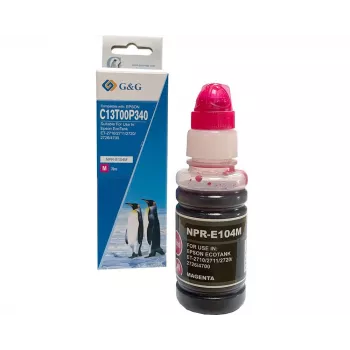 G&G EcoTank μελάνι ματζέντα συμβατό με Epson 104 (70ml)