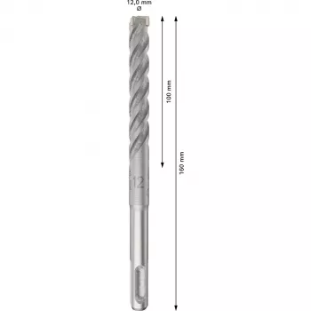 BOSCH 2608833905 PRO SDS Plus-5X τρυπάνι σφυριού 12x100x160 mm