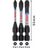 Bosch 2608522491 Phillips PH2 σετ μυτών, 3 τεμ., 25 mm, εξαγωνικό στέλεχος 1/4 ίντσας