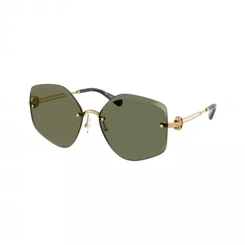Tory Burch TY6111-334371 Γυναικεία γυαλιά ηλίου, σκούρο καφέ Havanna σκελετός, καφέ Gradient φακοί, 56/16/140 mm