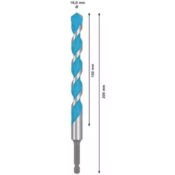 BOSCH EXPERT HEX-9 MultiConstruction Σετ τρυπανιών, 5 τεμ., Wolframcarbide, Εξαγωνικός άξονας, 4-10 mm 2608902361
