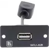 Kramer WU-AB Μονάδα Snap-In USB Type A υποδοχή θηλυκή σε υποδοχή θηλυκή μαύρο 85-0118399