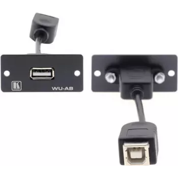 Kramer WU-AB Μονάδα Snap-In USB Type A υποδοχή θηλυκή σε υποδοχή θηλυκή μαύρο 85-0118399
