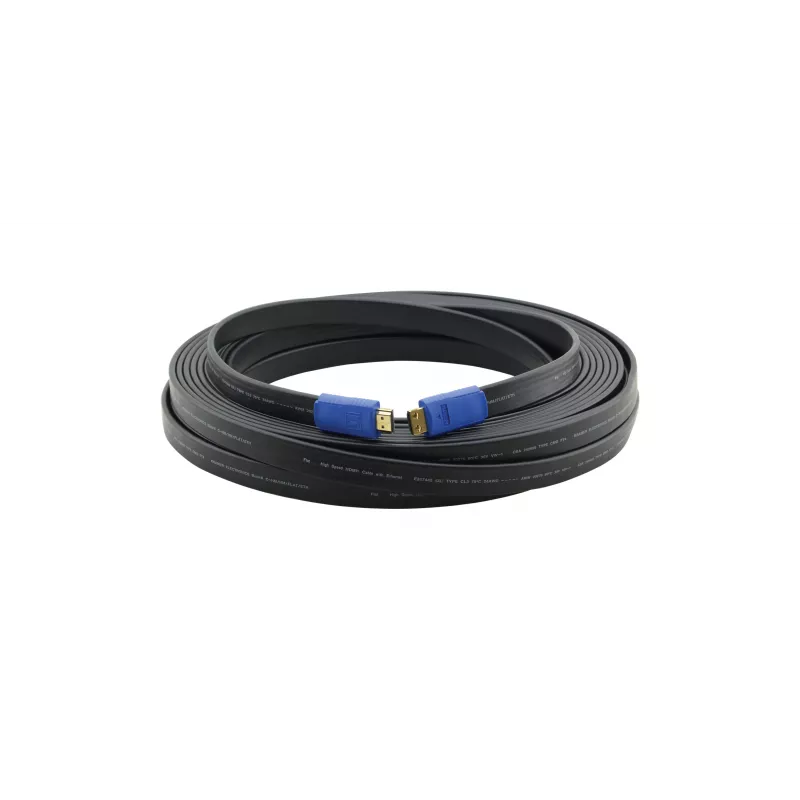 Kramer C-HM/HM/FLAT/ETH-3 Καλώδιο High-Speed HDMI με Ethernet, 0,91 m, επίπεδο, μαύρο 97-01014003