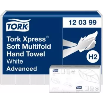 TORK Xpress H2 Advanced Multifold Χαρτοπετσέτες, 2 φύλλων, λευκό, 2850 φύλλα (120399)