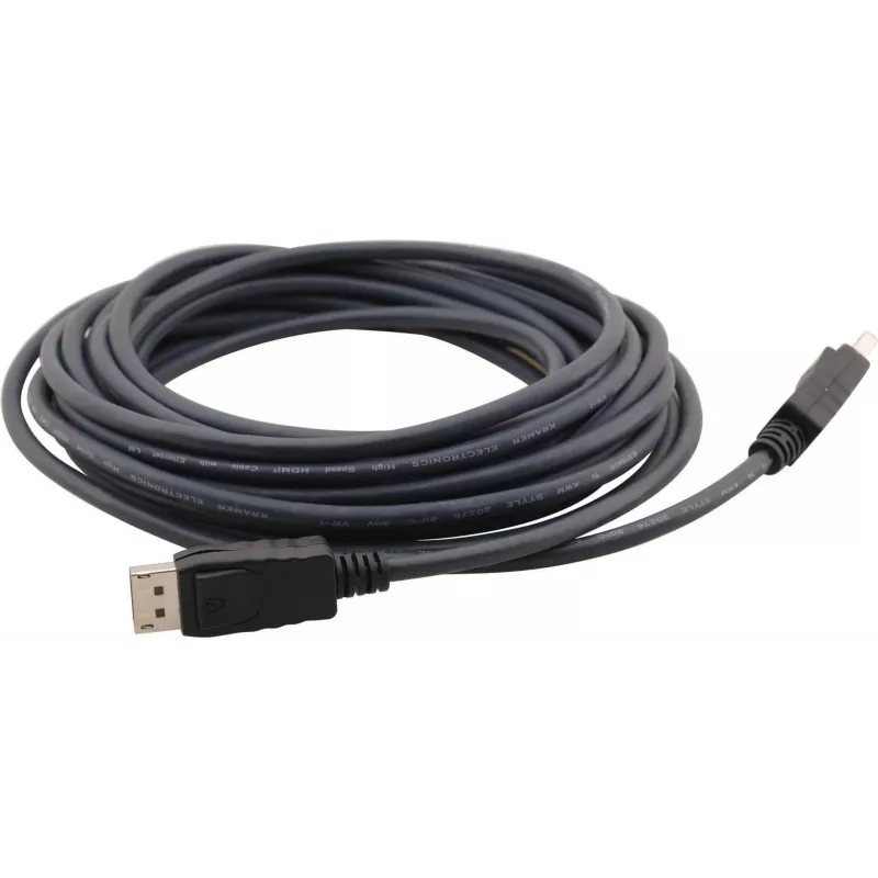 Kramer C-MDPM/MDPM DisplayPort Καλώδιο αρσενικό αρσενικό 4,6m Μαύρο 97-1717015