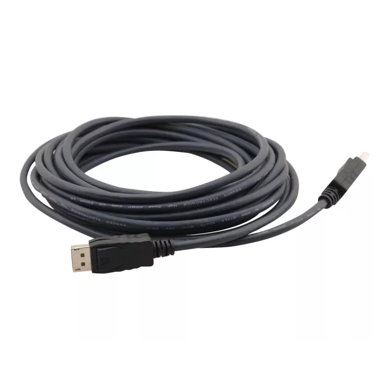Kramer C-MDPM/MDPM DisplayPort Καλώδιο αρσενικό αρσενικό 4,6m Μαύρο 97-1717015