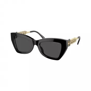 Michael Kors MK2205-300587 Γυναικεία Cat-Eye Γυαλιά ηλίου, σκούρο χελωνίσιο σκελετός, σκούρα γκρι φακοί, 52/19/140 mm