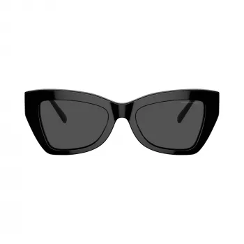 Michael Kors MK2205-300587 Γυναικεία Cat-Eye Γυαλιά ηλίου, σκούρο χελωνίσιο σκελετός, σκούρα γκρι φακοί, 52/19/140 mm