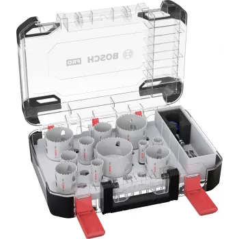 Bosch 2608594426 Progressor for Wood and Metal 11 τεμ. σετ πριονιών τρυπανιού (20-76 mm) με προσαρμογείς Power Change και πιλότους