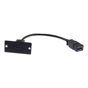 Kramer Electronics WU-CA(B) ένθετο διέλευσης USB-C, μαύρο 80-00026499