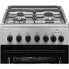 Electrolux LKK560010X 600 Series ελεύθερος επαγωγικός φούρνος υγραερίου με ηλεκτρικό φούρνο, μαύρο, 50 cm