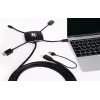 Kramer K-SPIDER Καλώδιο προσαρμογέα παρουσίασης Multi-Format - HDMI/DisplayPort/Mini DisplayPort/USB-C σε HDMI/USB - 3,05 m - 4K Ενεργό 91-00015599