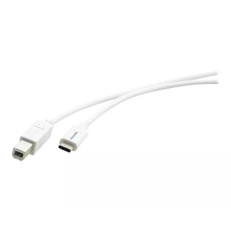 Kramer C-USB/CB-10 καλώδιο USB 2.0, βύσμα USB-C σε βύσμα USB-B, 3 m, λευκό 96-02357110