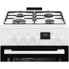 Electrolux LKK560232W Ελεύθερος Κουζίνα Υγραερίου με Ηλεκτρικό Φούρνο, 58 L, Λευκό
