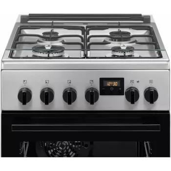 Electrolux LKK540232X 50 cm ελεύθερος κουζίνα υγραερίου με ηλεκτρικό φούρνο, ανοξείδωτο ατσάλι