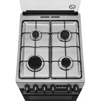 Electrolux LKK540232X 50 cm ελεύθερος κουζίνα υγραερίου με ηλεκτρικό φούρνο, ανοξείδωτο ατσάλι