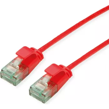 ROLINE RM UTP Patchkabel Cat6A/Class EA Slim κόκκινο 0,3m 21.45.3411