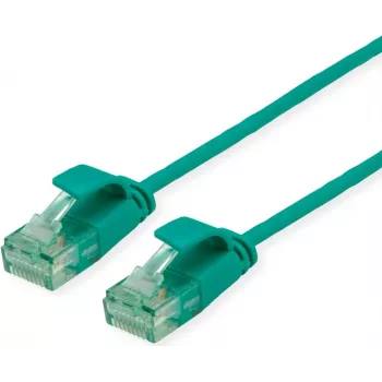 ROLINE RM UTP Patchkabel Cat.6A/Class EA SLIM πράσινο 0,15m 21.45.3430