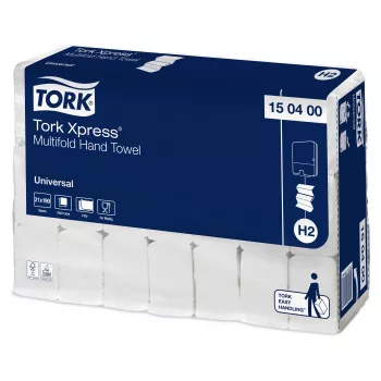 Tork Xpress H2 Universal Interfold πετσέτες χεριών 150400, 2 φύλλων, λευκό, 3990 πετσέτες