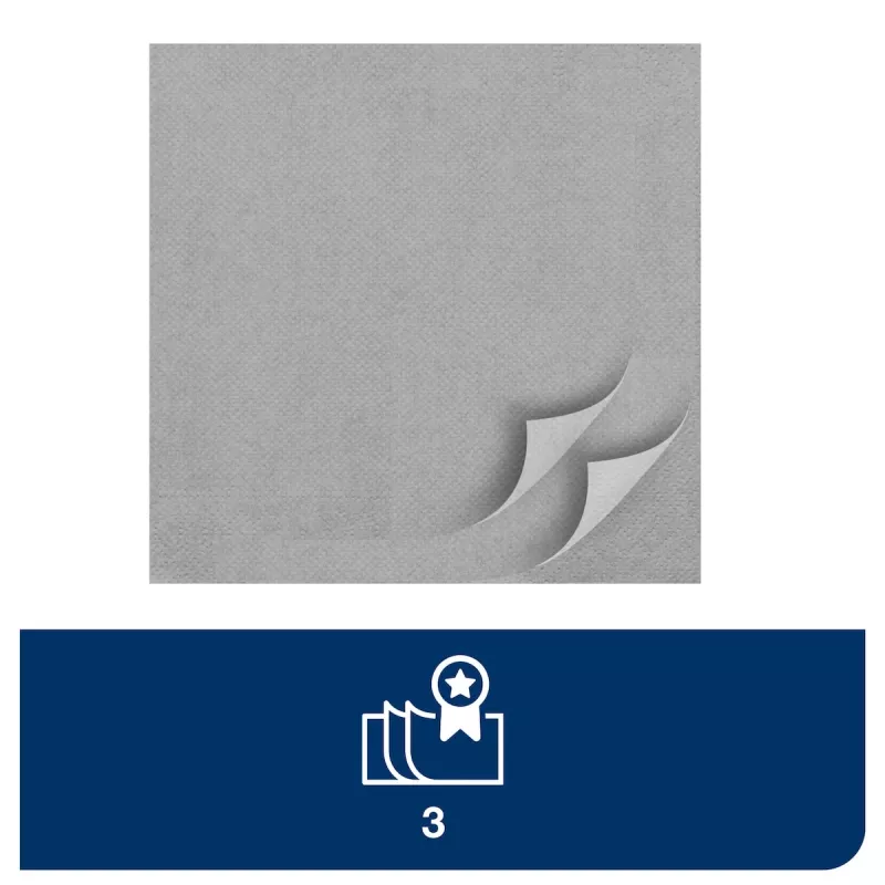 TORK Soft Dinner Advanced Anthrazit 3-φυλλων πετσέτες 39 x 39,5 cm, 100 τεμ. (509401)