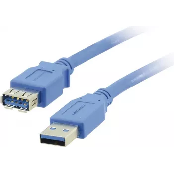 Kramer Electronics Καλώδιο Επέκτασης USB-A αρσενικό σε USB-A υποδοχή 3.0 1,6 m Μαύρο (96-02310006)