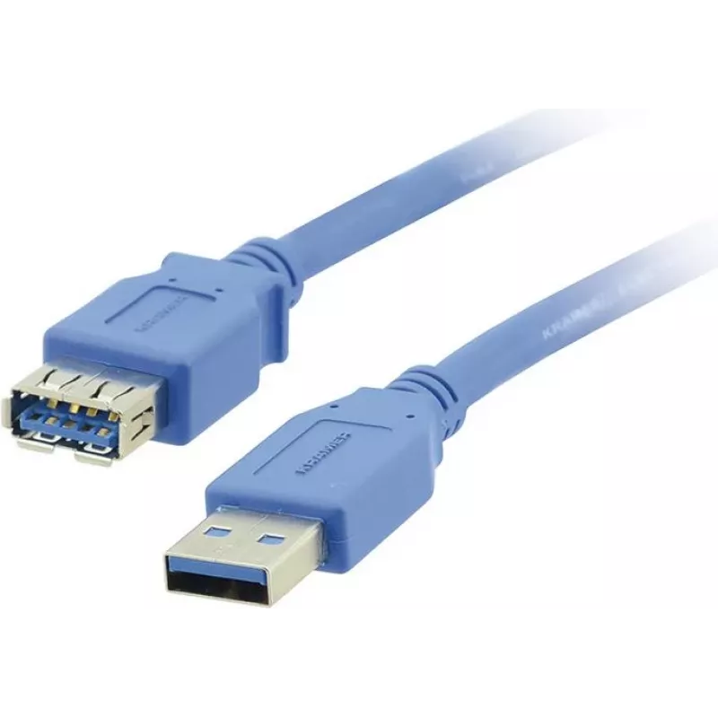 Kramer Electronics Καλώδιο Επέκτασης USB-A αρσενικό σε USB-A υποδοχή 3.0 1,6 m Μαύρο (96-02310006)