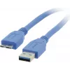 Kramer C-USB3/MICROB Καλώδιο USB 3.2 Gen 1, USB-A σε Micro-USB B, 1,8 m, Μπλε 96-02356006