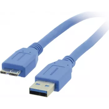 Kramer C-USB3/MICROB Καλώδιο USB 3.2 Gen 1, USB-A σε Micro-USB B, 1,8 m, Μπλε 96-02356006