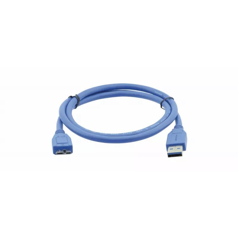 Kramer C-USB3/MICROB Καλώδιο USB 3.2 Gen 1, USB-A σε Micro-USB B, 1,8 m, Μπλε 96-02356006