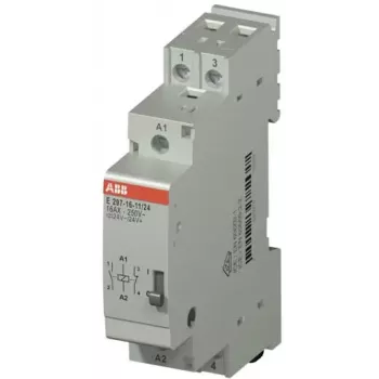 ABB Ρελέ Εγκατάστασης 24 V AC/DC Πηνίο, 16 A, 1 NO + 1 NC, Ράγα DIN, E297-16-11/24 2TAZ311000R2043