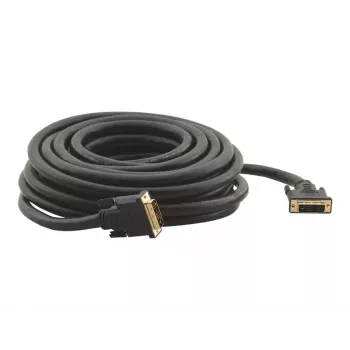 Kramer C-DM/DM/XL Σειρά Καλώδιο DVI-D Single Link, Βύσμα DVI-D σε Βύσμα DVI-D, 10,6 m, Μαύρο, Βίδες (94-0111035)