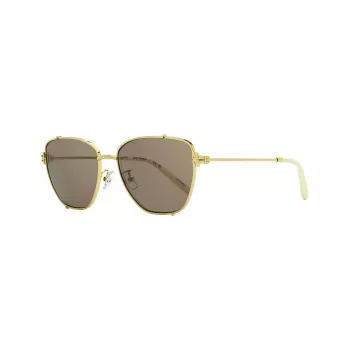 Tory Burch γυναικείο TY6105 τετράγωνο γυαλί ηλίου, σκούρο havana σκελετός, καφέ Gradient φακοί, 55mm TY6105-32787N