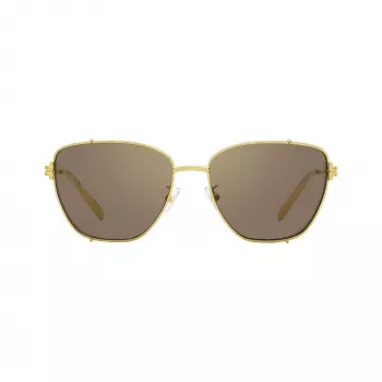 Tory Burch γυναικείο TY6105 τετράγωνο γυαλί ηλίου, σκούρο havana σκελετός, καφέ Gradient φακοί, 55mm TY6105-32787N