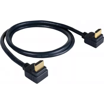 Kramer C-HM/RA2-3 καλώδιο HDMI High-Speed με Ethernet, γωνιακό σε γωνιακό, 0,9 m, γκρι, υποστήριξη 4K 97-0144003