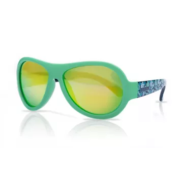 SHADEZ SHZ 44 Designer γυαλί ηλίου για παιδιά junior με σχέδιο φύλλων πράσινο, 3-7 ετών, UV400, άθραυστο